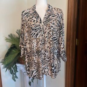 Animal Print Blouse